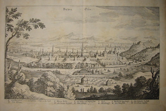Merian Matthà¤us (1593-1650) Buda. Ofen 1649 Francoforte